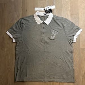 Gray Versace collection polo